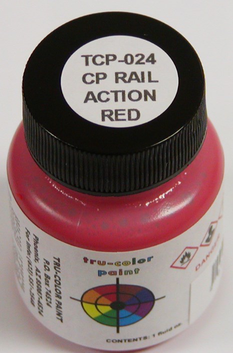 Tru-Color Paint 024 Canadian Pacific Rail Action Red 1oz