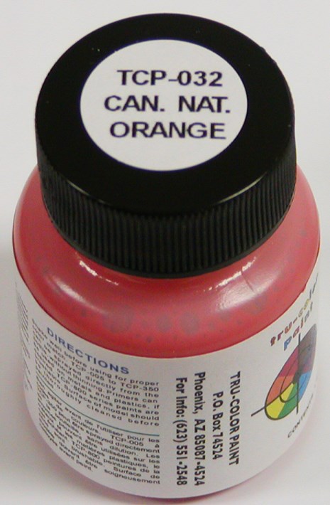 Tru-Color Paint 032 Canadian National Orange 1oz (6630980976689)
