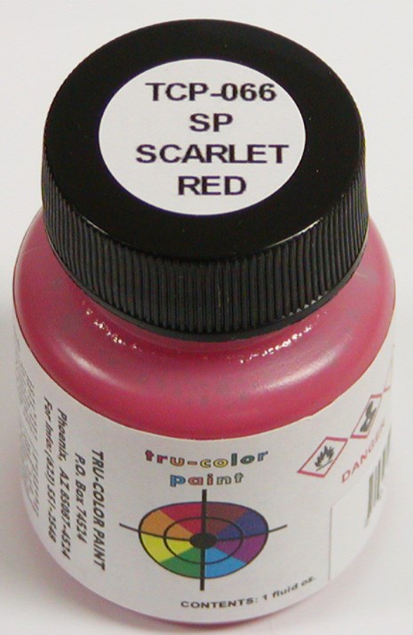 Tru-Color Paint 066 Southern Pacific Scarlet Red 1oz