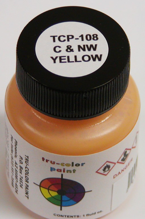 Tru-Color Paint 108 Chicago & North Western Yellow 1oz