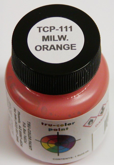 Tru-Color Paint 111 Milwaukee Road  Orange 1oz