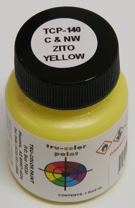Tru-Color Paint 140 Chicago & North Wwestern Zito Yellow 1oz