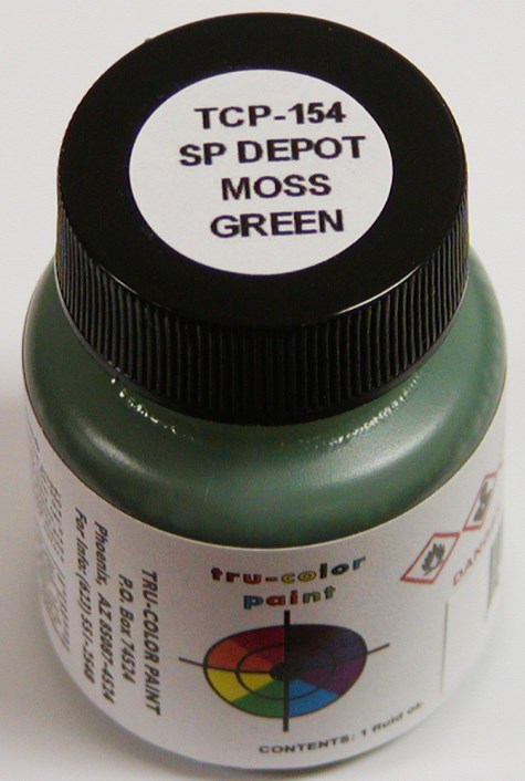 Tru-Color Paint 154 Southern Pacific Depot Moss Green 1oz