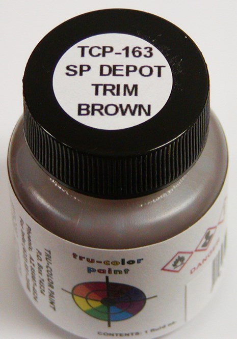 Tru-Color Paint 163 Southern Pacific Depot Trim Brown 1oz