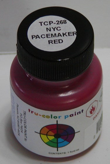 Tru-Color Paint 268 New York Central Pacemaker Red 1 oz (6630991429681)