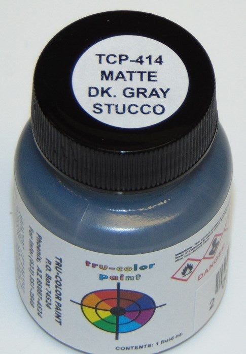 Tru-Color Paint 414 MATTE STUCCO DARK GRAY