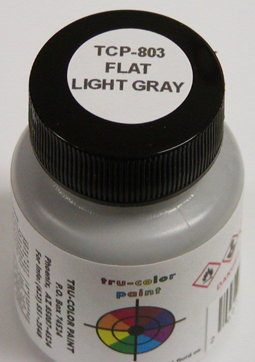 Tru-Color Paint TCP-803 FLAT BRUSHABLE LIGHT GRAY