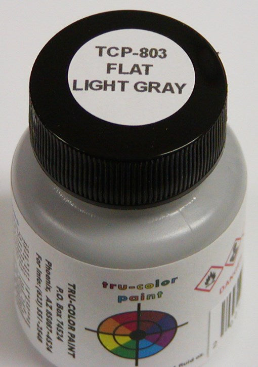 Tru-Color Paint TCP-803 FLAT BRUSHABLE LIGHT GRAY (6630997295153)