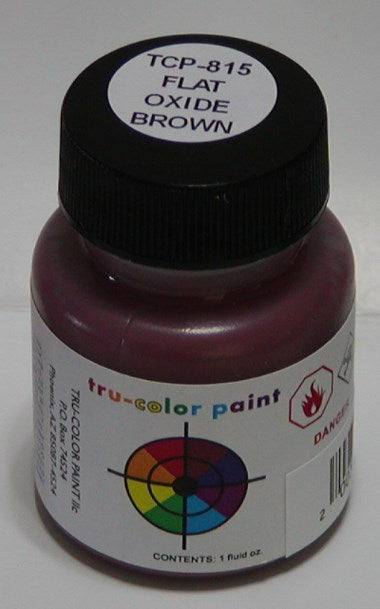 Tru-Color Paint TCP-815 FLAT BRUSHABLE OXIDE BROWN (6630997721137)