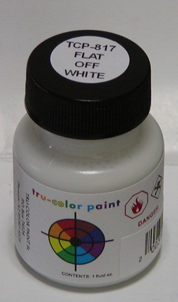 Tru-Color Paint TCP-817 FLAT BRUSHABLE OFF-WHITE (6630997852209)