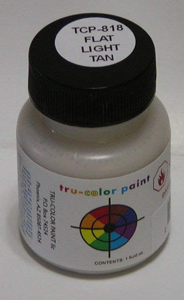 Tru-Color Paint TCP-818 FLAT BRUSHABLE LIGHT TAN (6630997884977)
