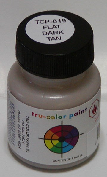 Tru-Color Paint TCP-819 FLAT BRUSHABLE DARK TAN (6630997917745)