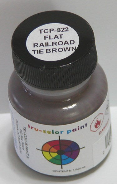 Tru-Color Paint TCP-822 FLAT BRUSHABLE RAILROAD TIE BROWN (6630998016049)
