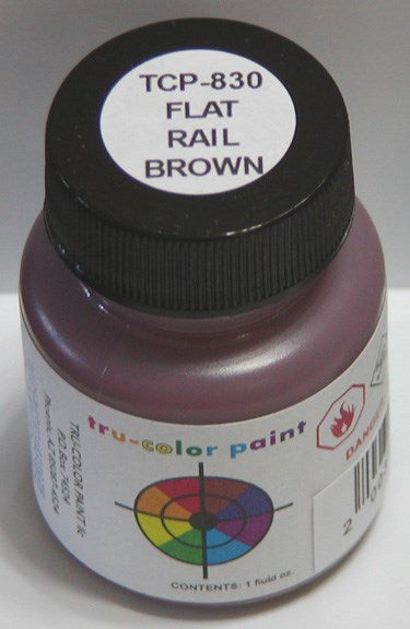 Tru-Color Paint TCP-830 FLAT BRUSHABLE RAIL BROWN