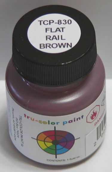 Tru-Color Paint TCP-830 FLAT BRUSHABLE RAIL BROWN (6630998278193)