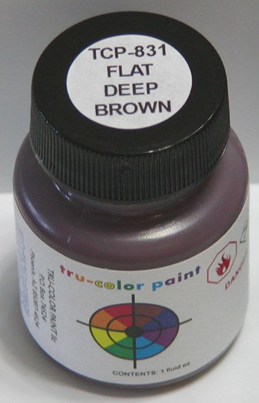 Tru-Color Paint TCP-831 FLAT BRUSHABLE DEEP BROWN (WINDOW TRIM) (6630998310961)
