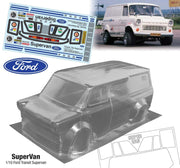 Team C TCSVAN-S 1/10 Super Van 215mm Wide, 257mm Wheel Base Super Van Decal Set by (9255889371373)