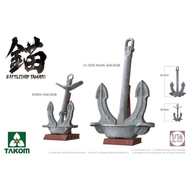 Takom 1013 1/16 Battleship Yamato Anchor - Hobby City NZ (8967472611565)