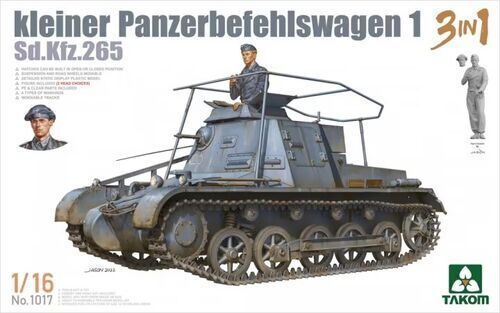 Takom 1017 1/16 Kleiner Panzerbefehlswagen 1 3in1 Sd.Kfz.265 - Hobby City NZ (8967472677101)