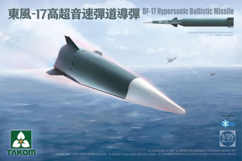Takom 2153 1/35 DF-17 Hypersonic Ballistic Missile - Hobby City NZ (8967473627373)