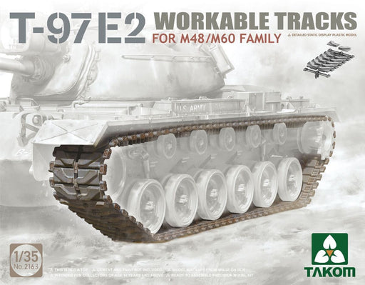 Takom 2163 1/35 T-97E2 Workable Tracks For M48/M60 Family - Hobby City NZ (8967473955053)