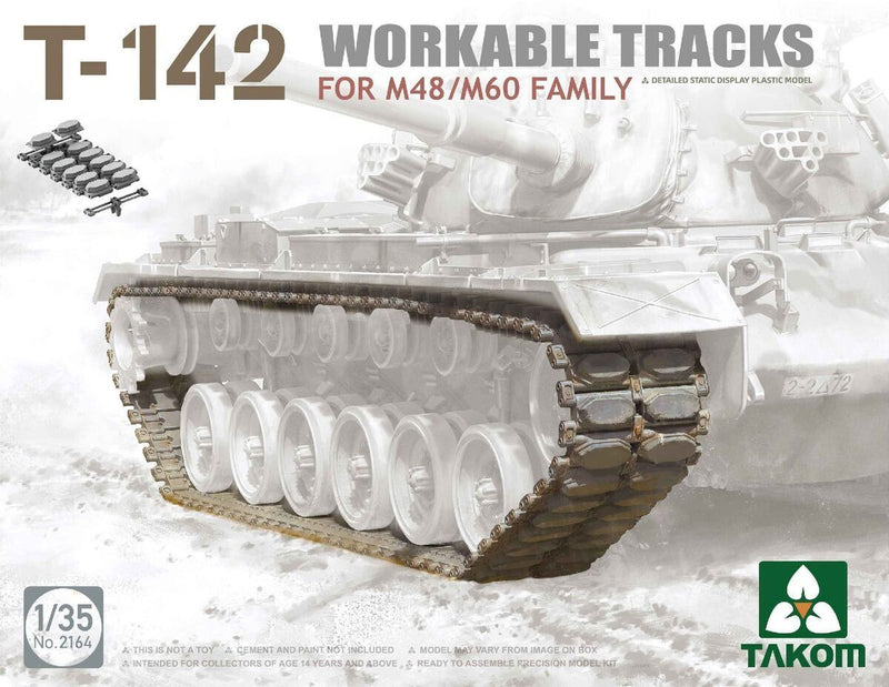 Takom 2164 1/35 T-142 Workable Tracks For M48/M60 Family - Hobby City NZ (8967473987821)
