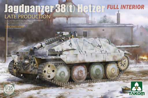Takom 2172 1/35 Jagdpanzer 38(t) Hetzer Late Production w/ Full Interior - Hobby City NZ (8967474184429)