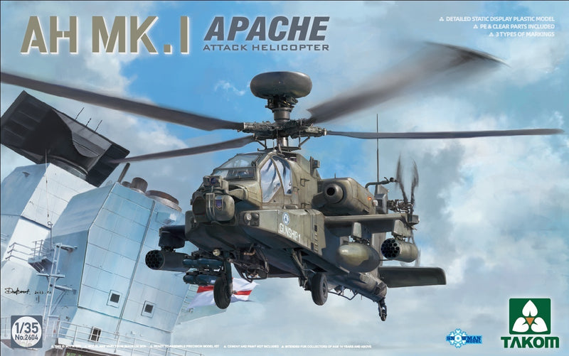 Takom 2604 1/35 AH Mk.I Apache Attack Helicopter - Hobby City NZ (8967474544877)