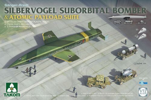 Takom 5018 1/72 Silbervogel Suborbital Bomber & Atomic Payload Suite - Hobby City NZ (8967474839789)