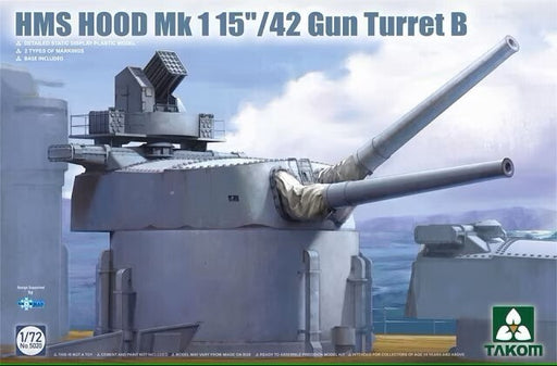 Takom 5020 1/72 HMS Hood 15/42 Mk1 Gun Turret B - Hobby City NZ (8967474938093)