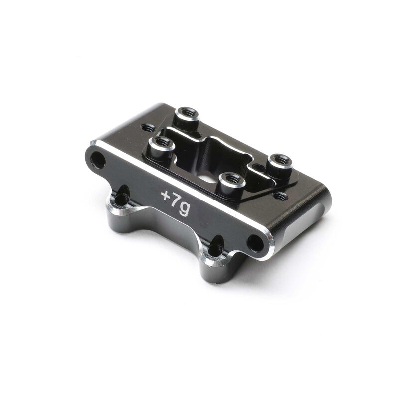 TLR Front Pivot Block Aluminium Black - TLR-1066