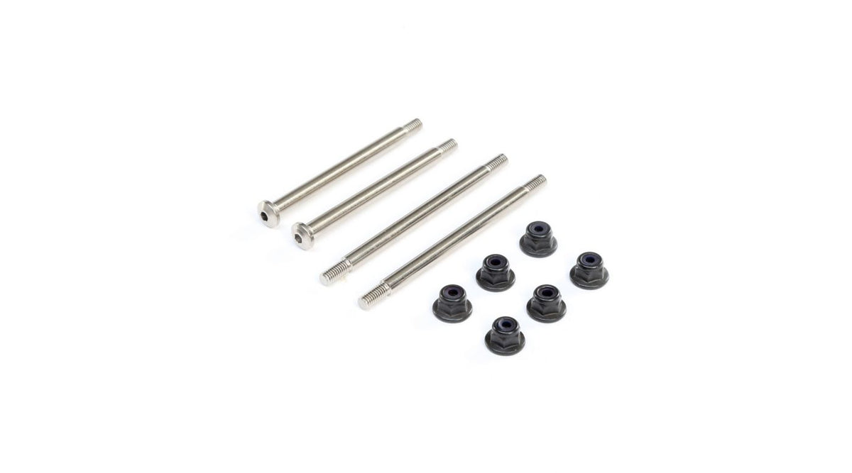 Outer Hinge Pins, 3.5mm, Electro Nickel (2): 8X - TLR244044