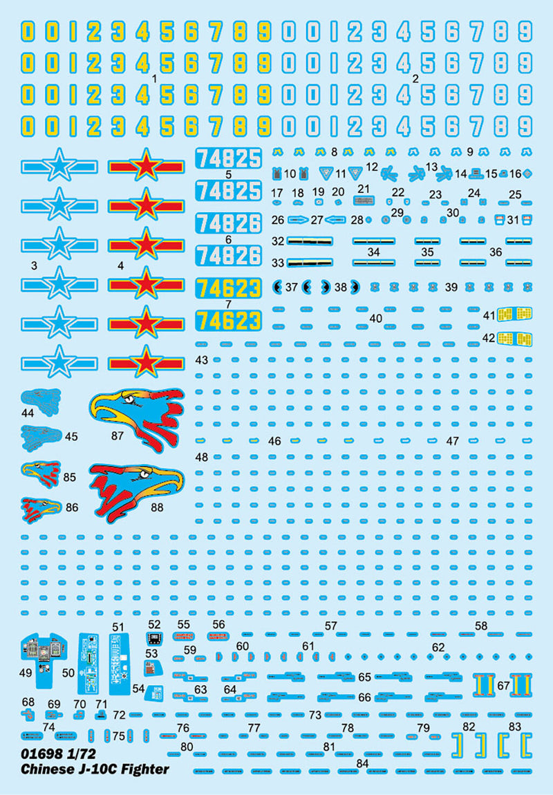 Trumpeter 01698 1/72 Chinese J-10C Fighter