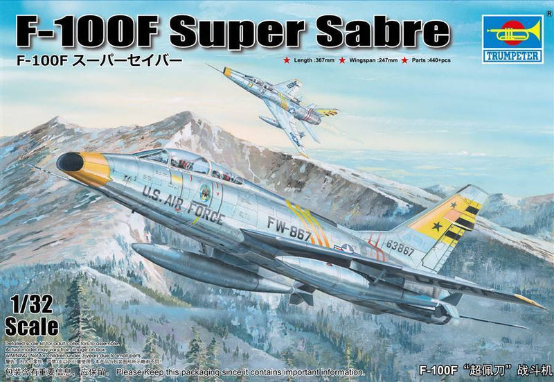 Trumpeter 02246 1/32 F-100F Super Sabre