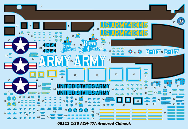 Trumpeter 05113 1/35 Boeing ACH-47A Armored Chinook