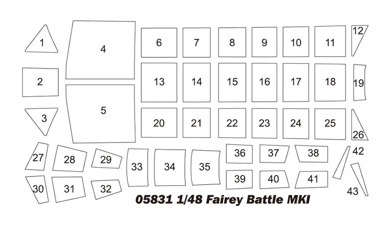 Trumpeter 05831 1/48 Fairey Battle Mk.1 Aus Decals
