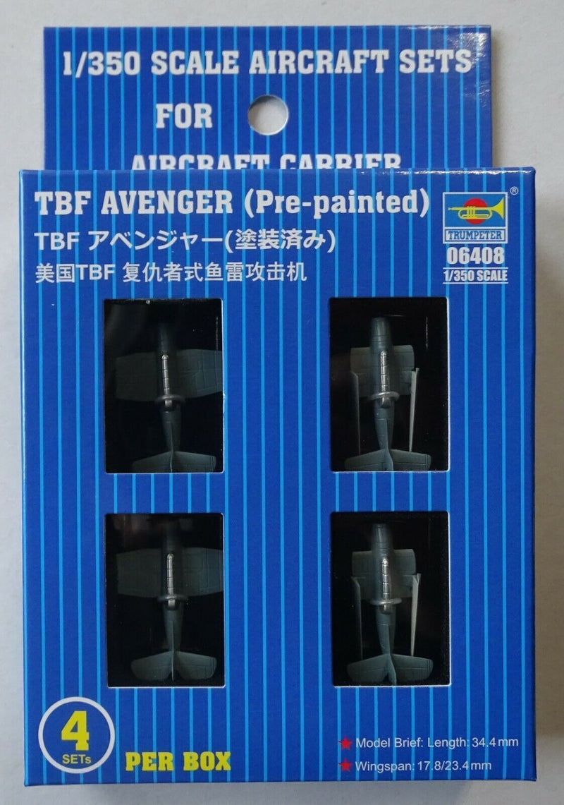Trumpeter 06408 1/350 TBF AVENGER (Pre-painted)