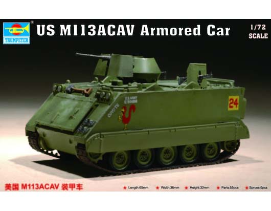 Trumpeter 07237 1/72 US M 113ACAV Armored Car