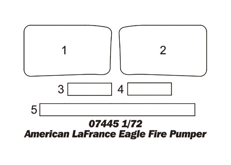 Trumpeter 07445 1/72 American LaFrance Eagle Fire Pumper