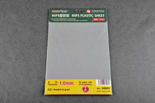 Trumpeter 08003 1.0mm HIPS plastic sheet (210mmx300mm x2pcs.) Modelling Tool - Hobby City NZ (8967483228397)