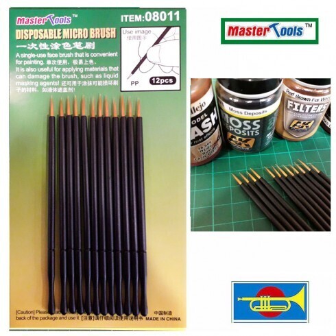 Trumpeter 08011 Disposable Micro Brush Modelling Tool - Hobby City NZ (8967483392237)