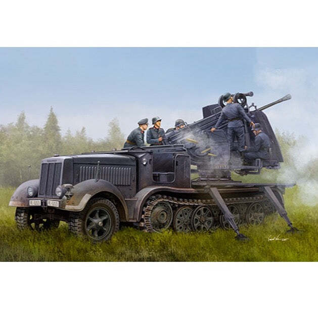 Trumpeter 09513 1/35 German 5cm FLAK 41auf Selbstfahrlafette(Sd.Kfz.7/2) - Hobby City NZ (8967483687149)