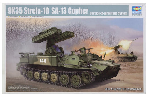 Trumpeter 05554 1/35 9K35 Strela-10 SA-13 Gopher Surface-to-Air Missile System (7635990085869)