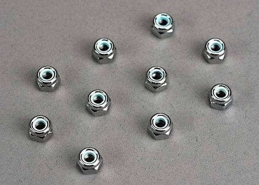 Traxxas 1747 - Nuts 4mm nylon locking (10) (769039859761)