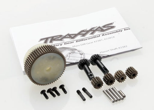 Traxxas 2388X - Planetary gear differential with steel ring gear (complete) (fits Bandit Stampede Rustler) (769148682289)