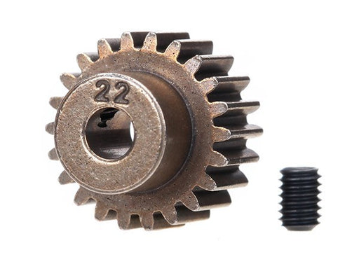 Traxxas 2422 - Gear 22-T pinion (48-p) (fits 3mm shaft)/ set screw (769043693617)