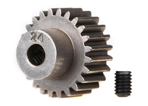 Traxxas 2424 - Gear 24-T pinion (48-p) (fits 3mm shaft)/ set screw (769043759153)