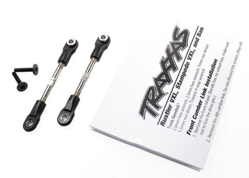 Traxxas 2444 - Turnbuckles camber link 47mm (67mm center to center) (front) (assembled with rod ends and hollow balls) (1 left 1 right) (7540657389805)