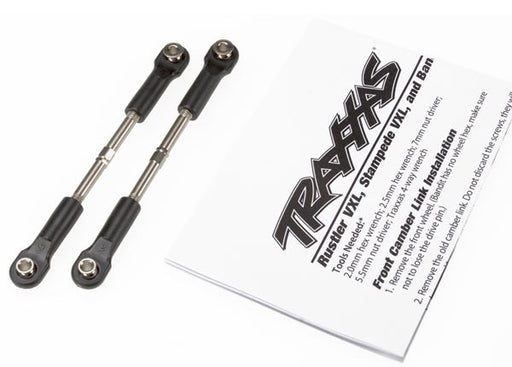 Traxxas 2445 - Turnbuckles toe link 55mm (75mm center to center) (2) (assembled with rod ends and hollow balls) (769044119601)