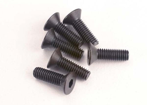 Traxxas 2551 - Screws 3x10mm countersunk machine (6) (hex drive) - Hobby City NZ